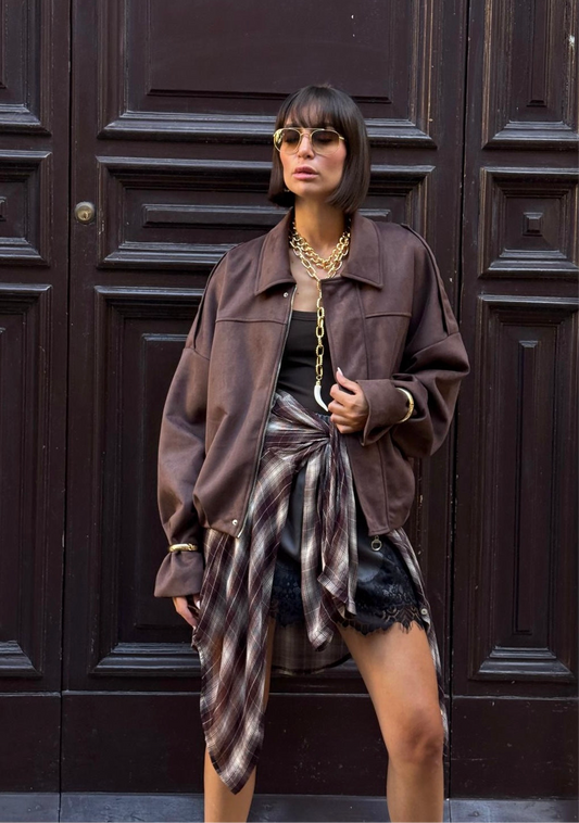 Giacca Bomber suede - HaveOne