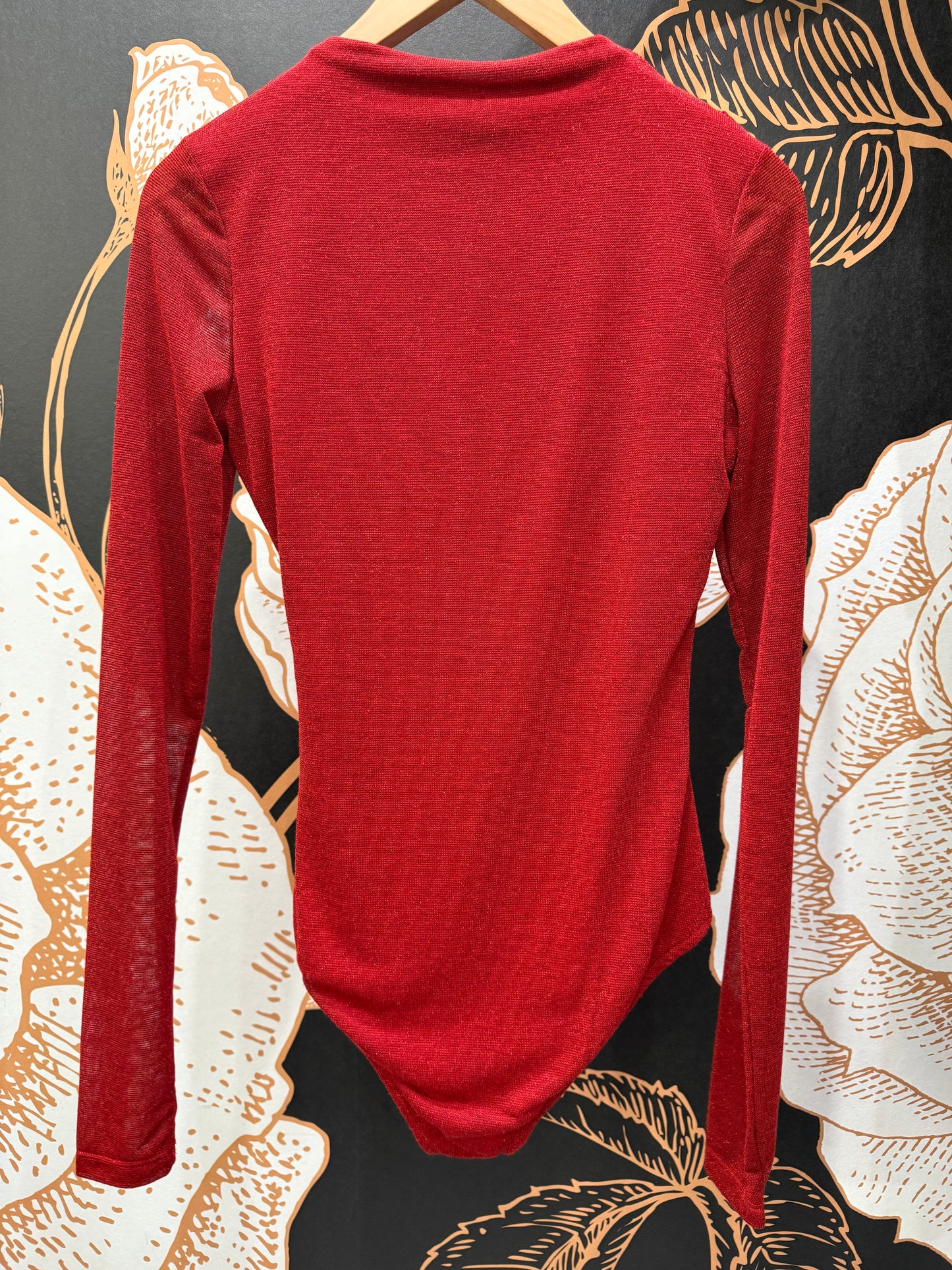 Body lurex rosso - Lumina