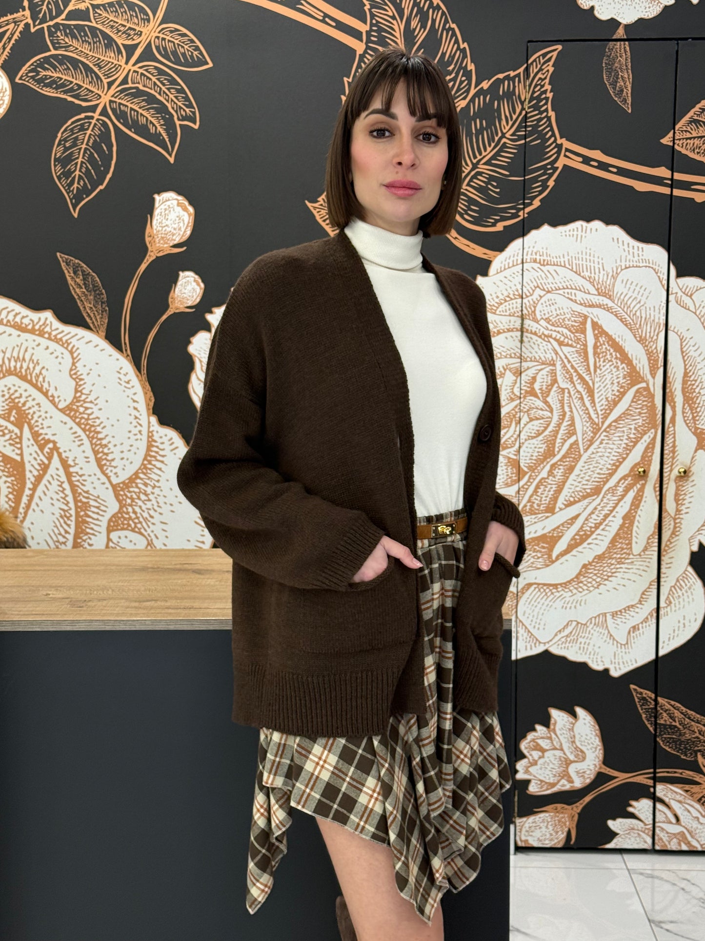 Cardigan marrone tigre dreamer - HaveOne