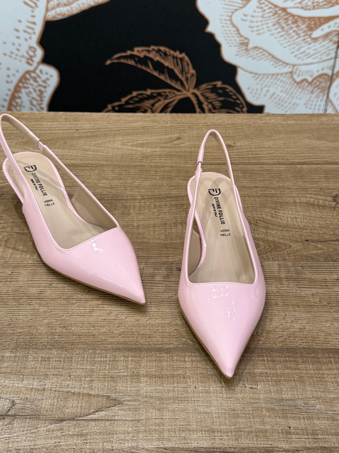 Slingback vinile rosa - Divine Follie