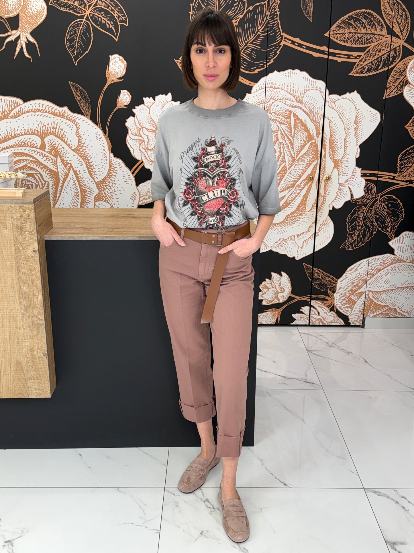 Jeans Mandy fit regolare colore cipolla - HAVEONE