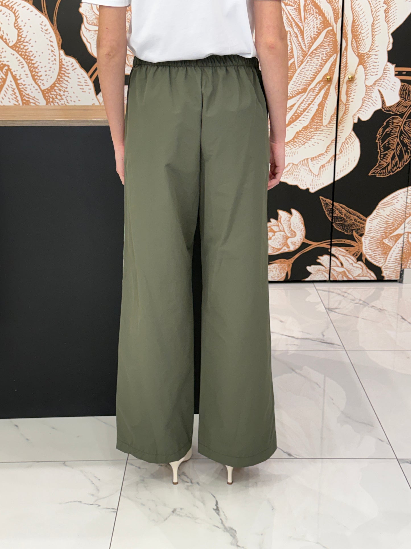 Pantalone acetato verde - Philia Loft