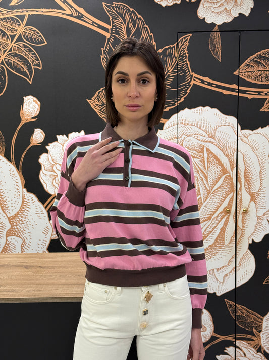 Maglia polo a righe - Haveone