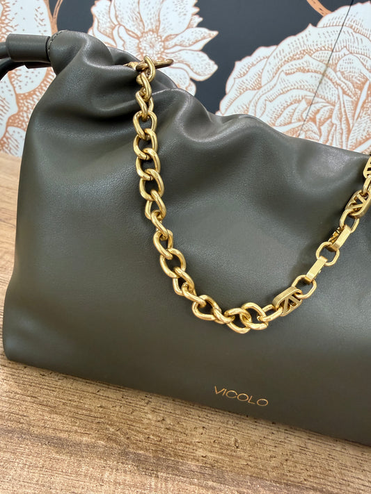 Borsa Tassel Small verde bosco - Vicolo