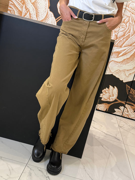 Pantalone balloon fit sfrangiato elasticizzato - Souvenir Clubbing