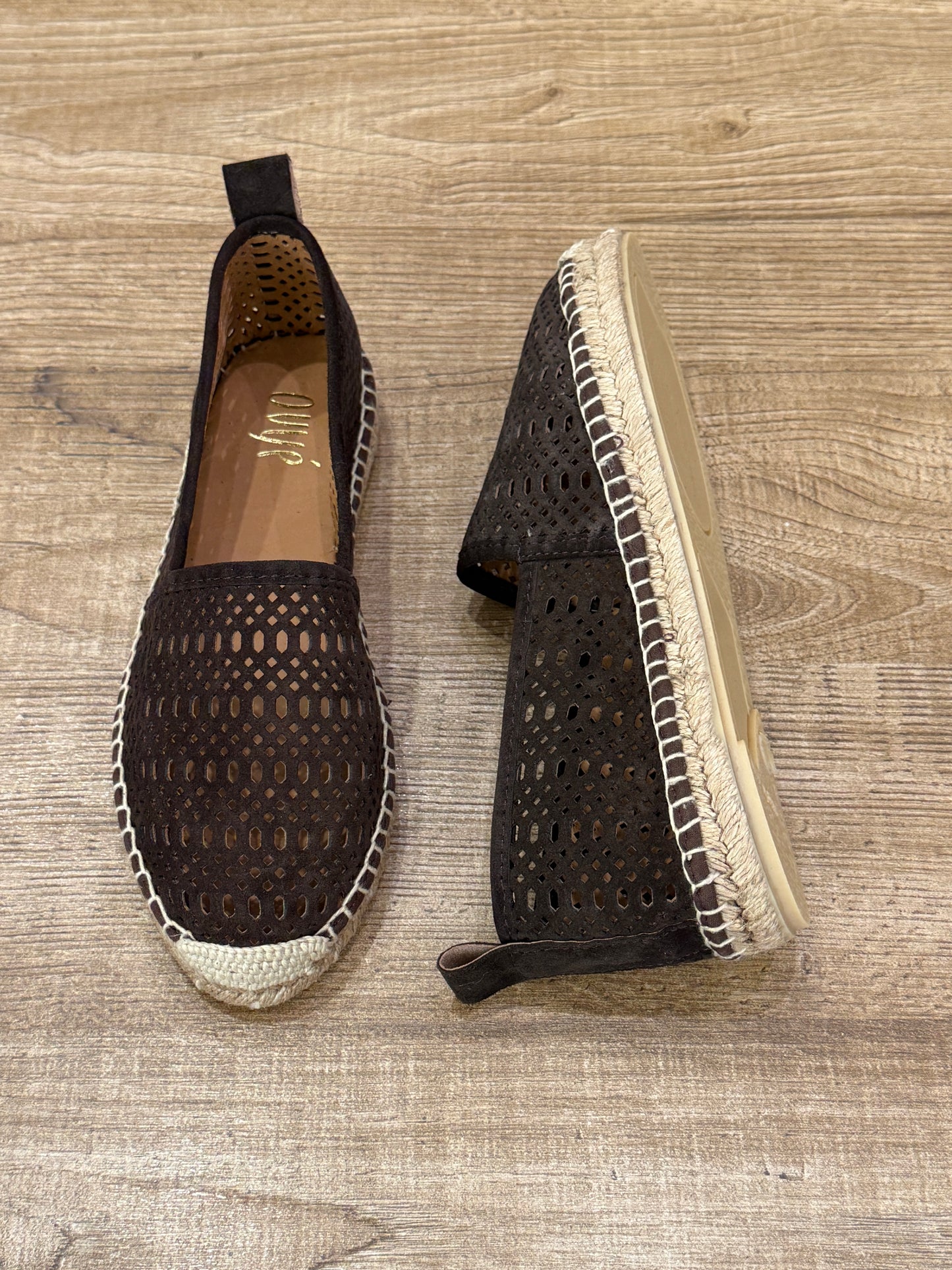 Espadrillas in camoscio marrone - Ovyè