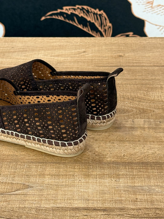 Espadrillas in camoscio marrone - Ovyè