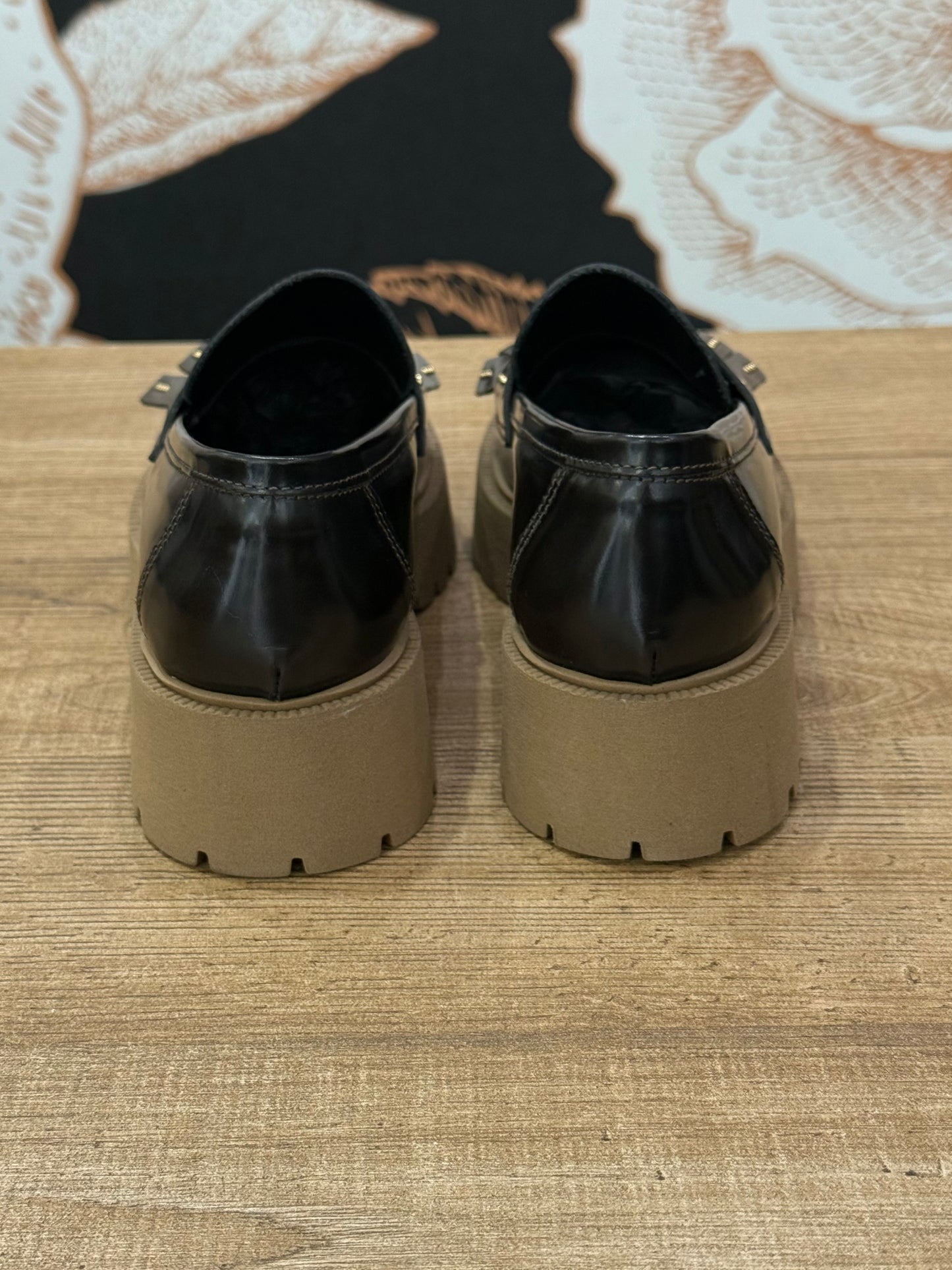 Mocassino in pelle con frange -Ovyé