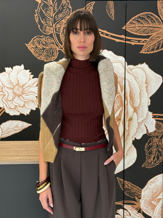 Lupetto giromanica bordeaux - Vicolo