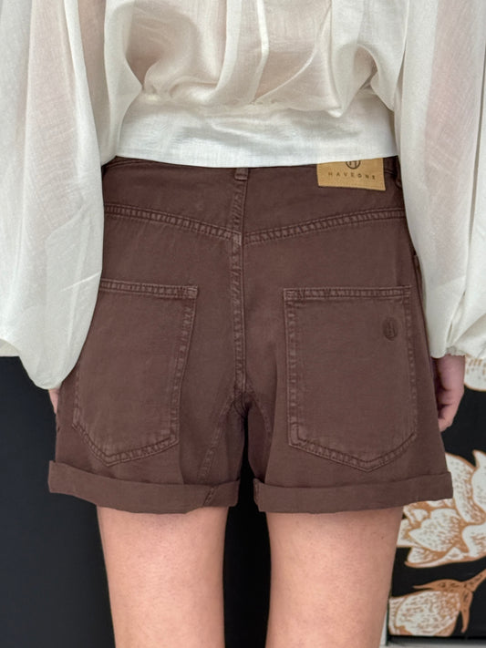 Shorts con tasconi cioccolato - HaveOne