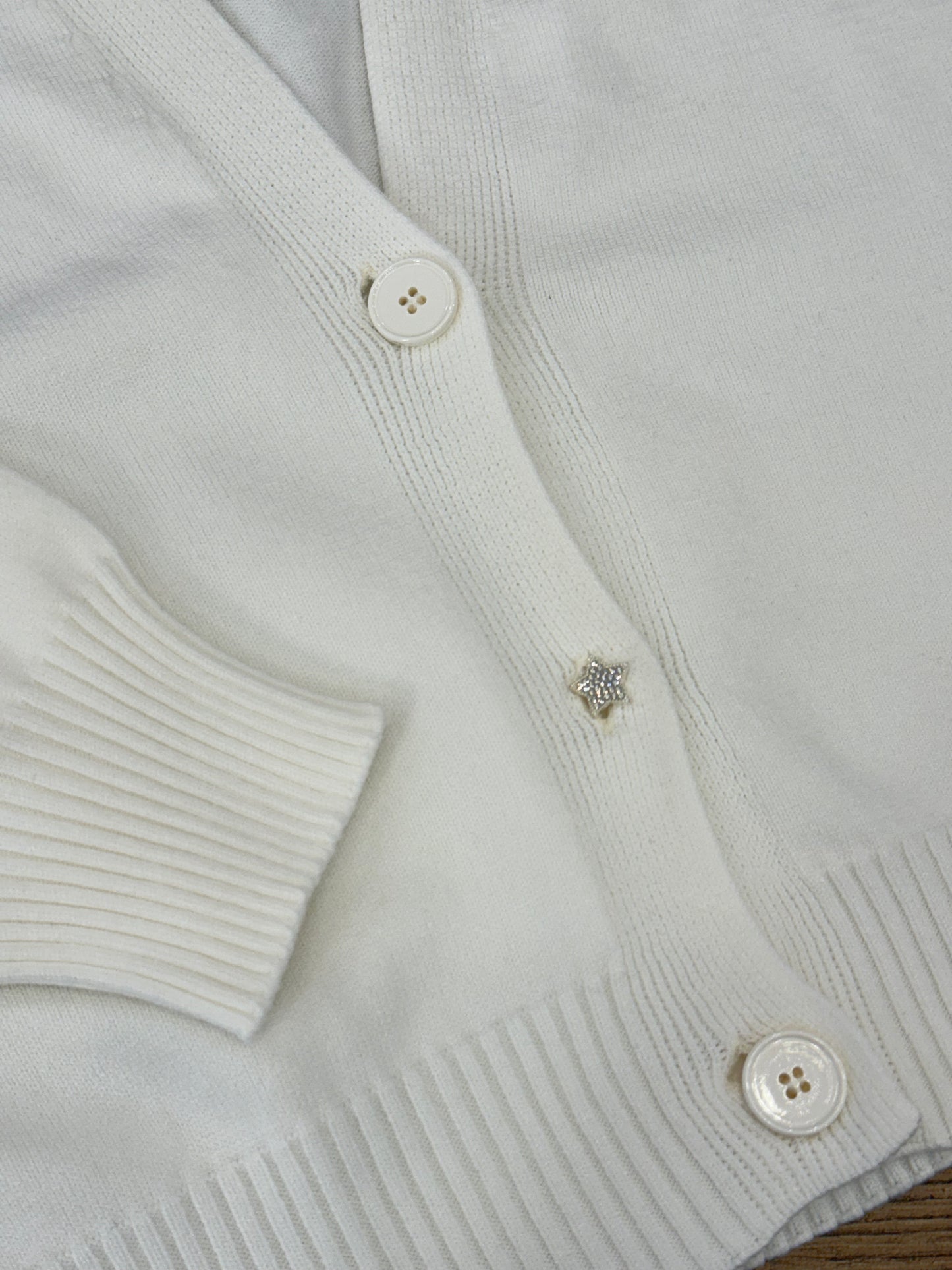 Cardigan con bottone gioiello (vari colori) - Vicolo
