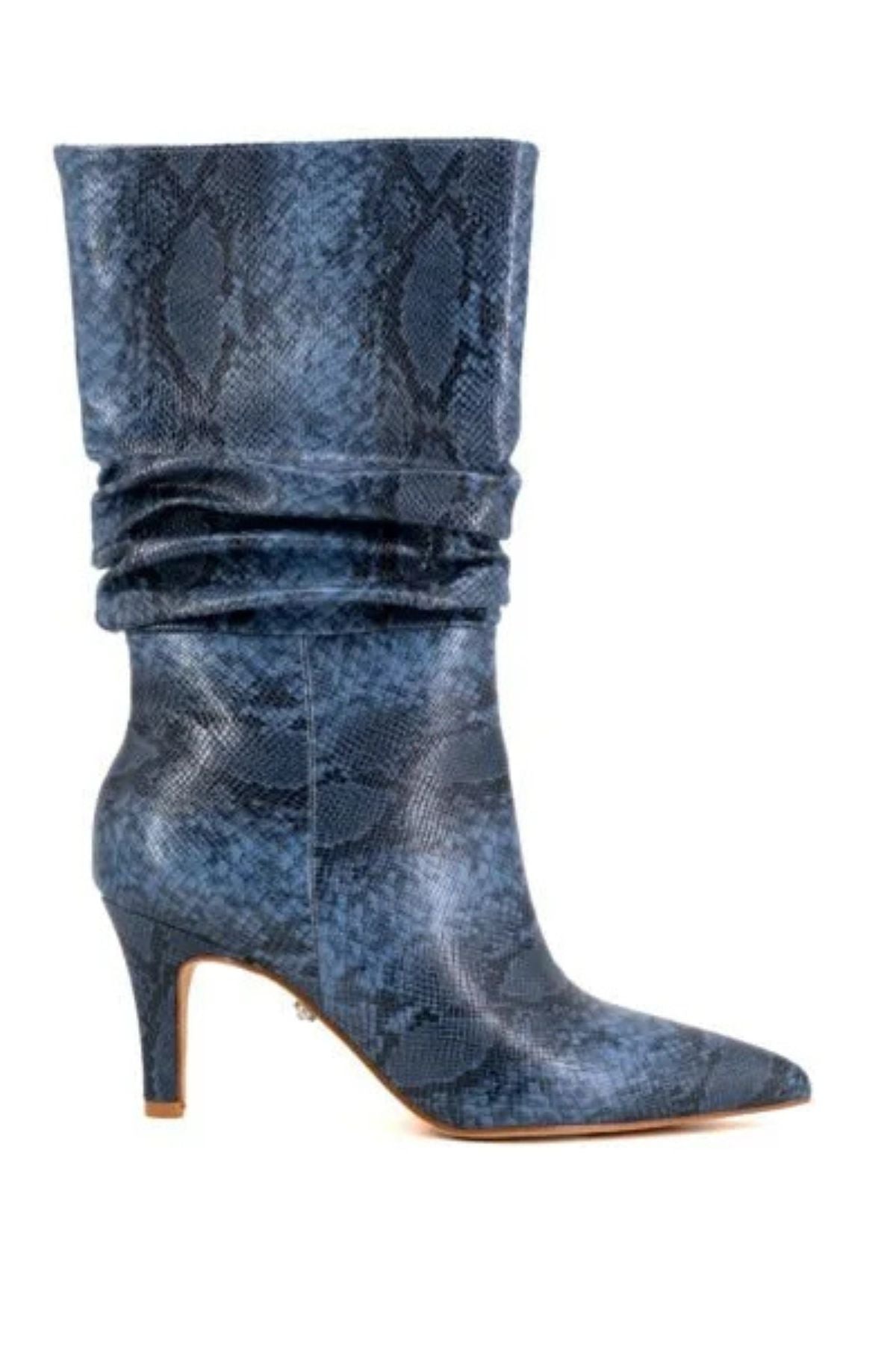 Tronchetto animalier Turchese Blueberry