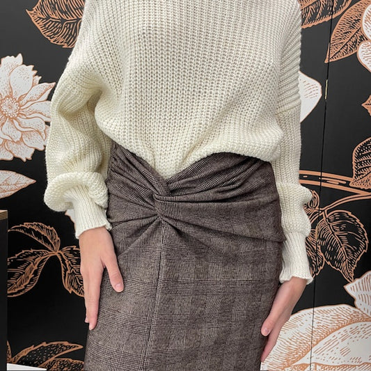 Gonna con nodo fantasia principe di galles