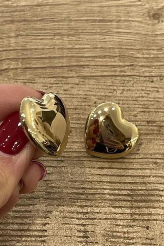 Orecchino Cuore bombato