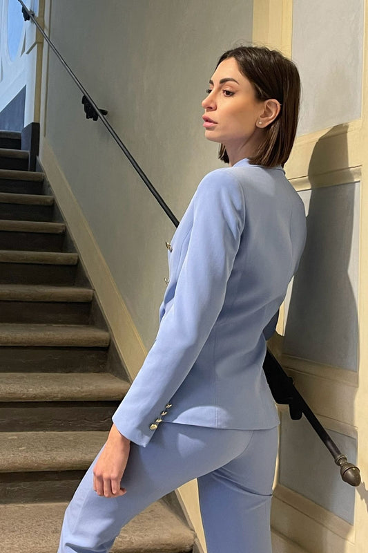 Giacca doppio petto colore polvere - Silence Limited