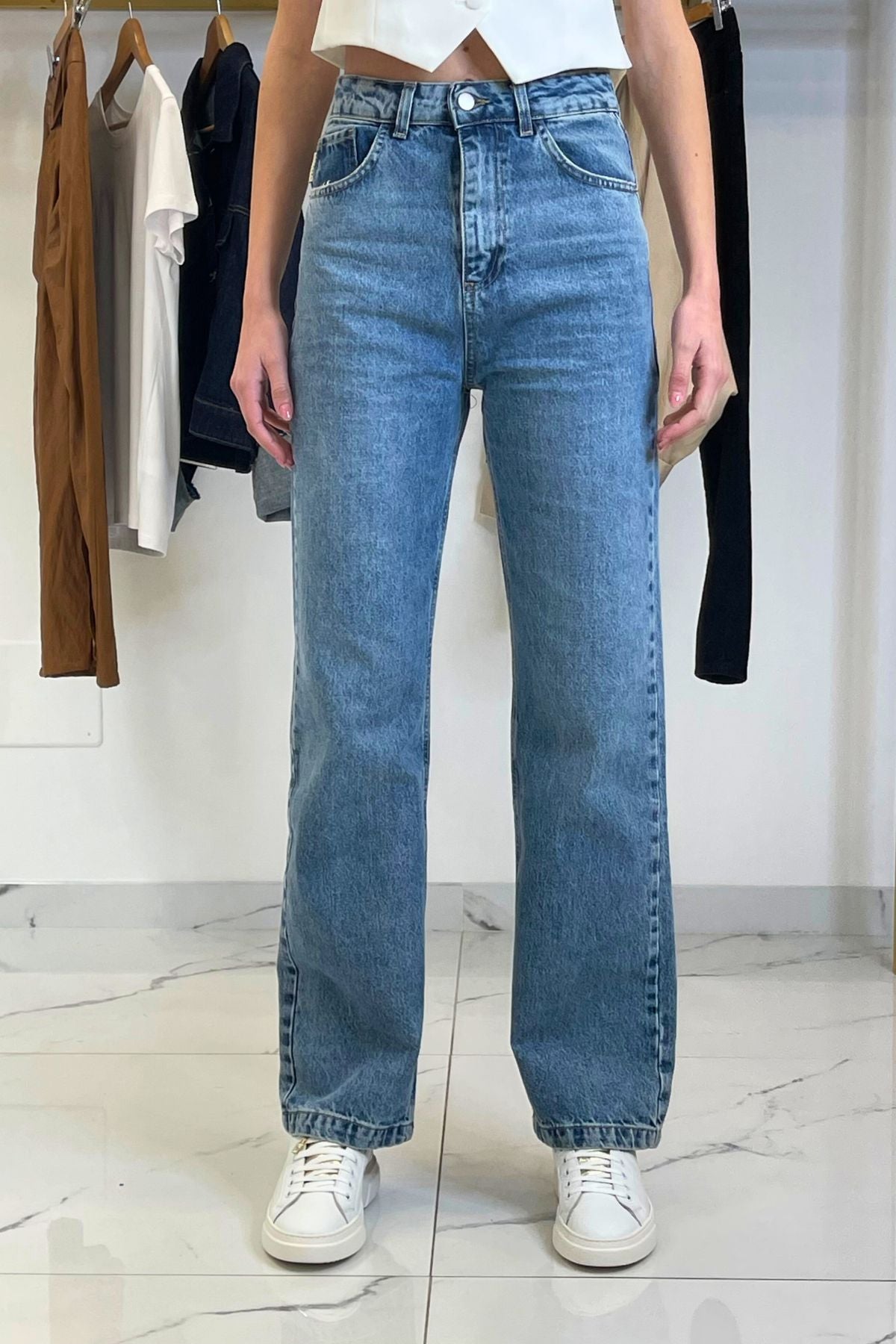Denim gamba palazzo PARIGI - Haveone