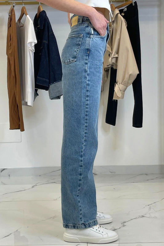 Denim gamba palazzo PARIGI - Haveone