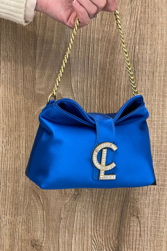 Pochette in seta night edition blu - La Carrie