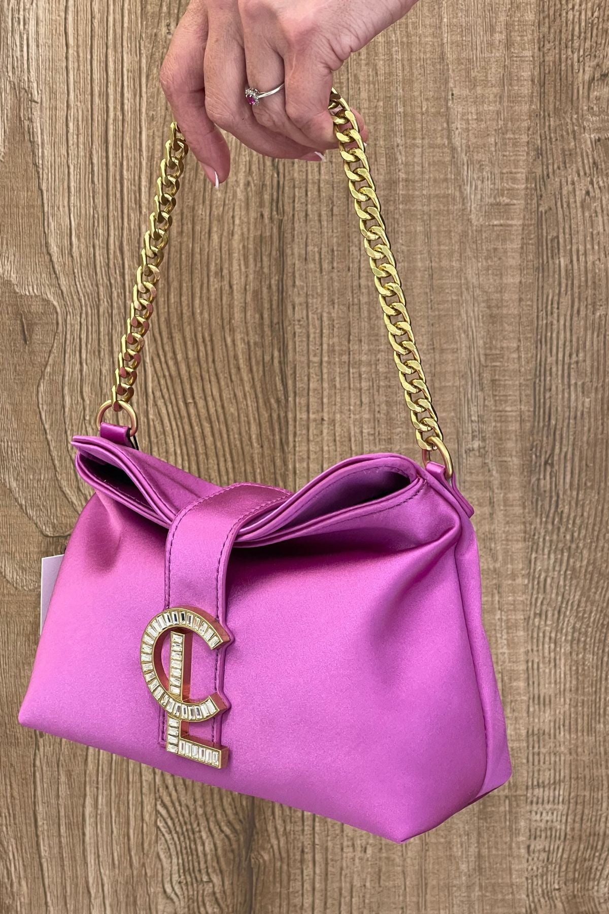 Pochette in seta night edition violet - La Carrie