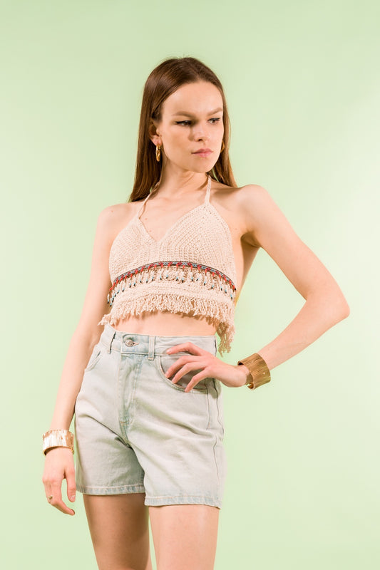 Top uncinetto perline - Kontatto