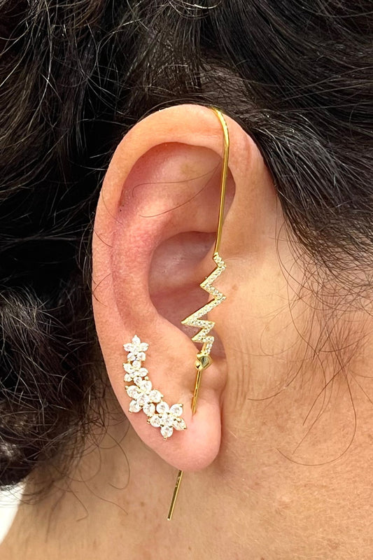 Orecchini a gancio zirconati - Emporio Club bijoux