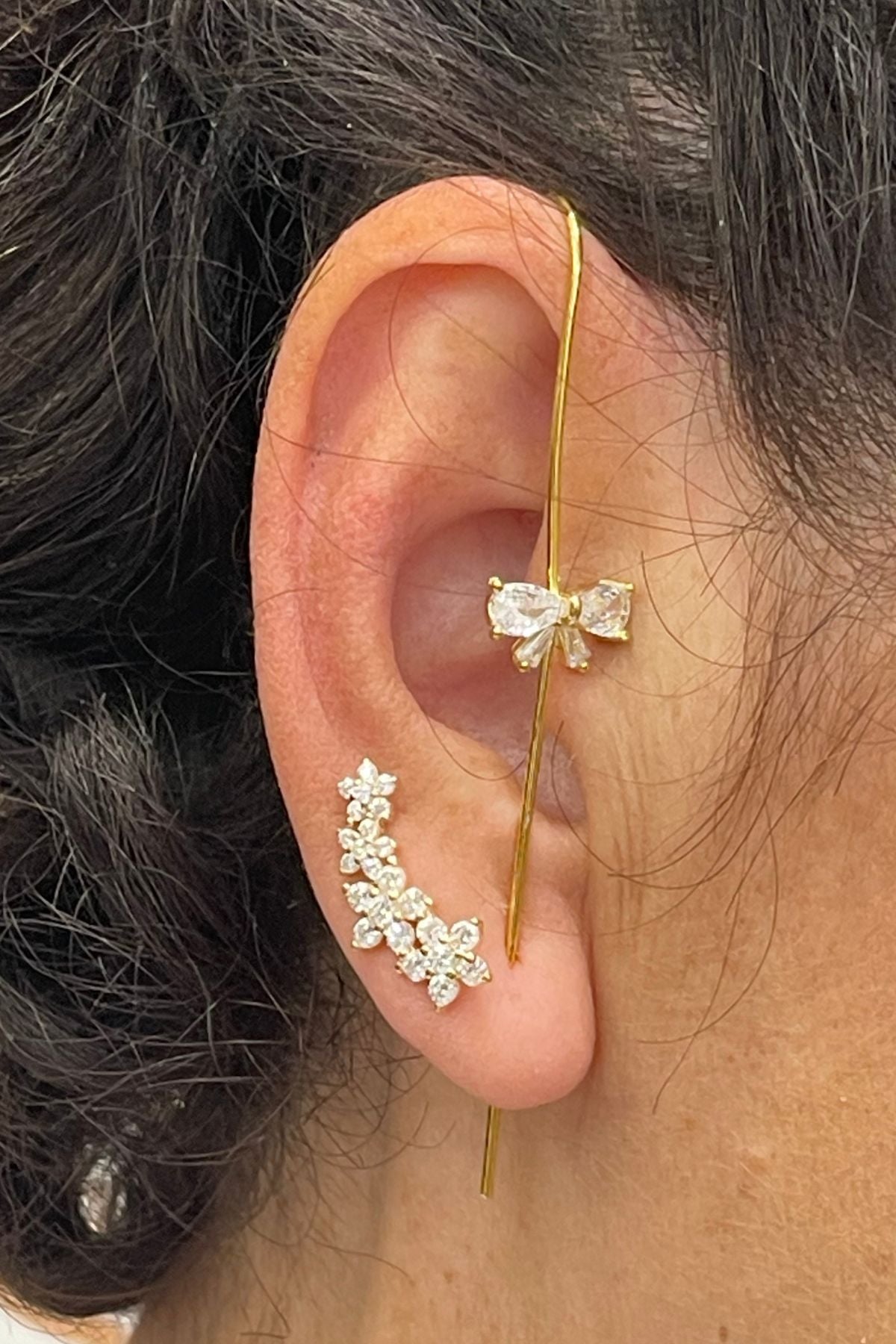 Orecchini a gancio zirconati - Emporio Club bijoux