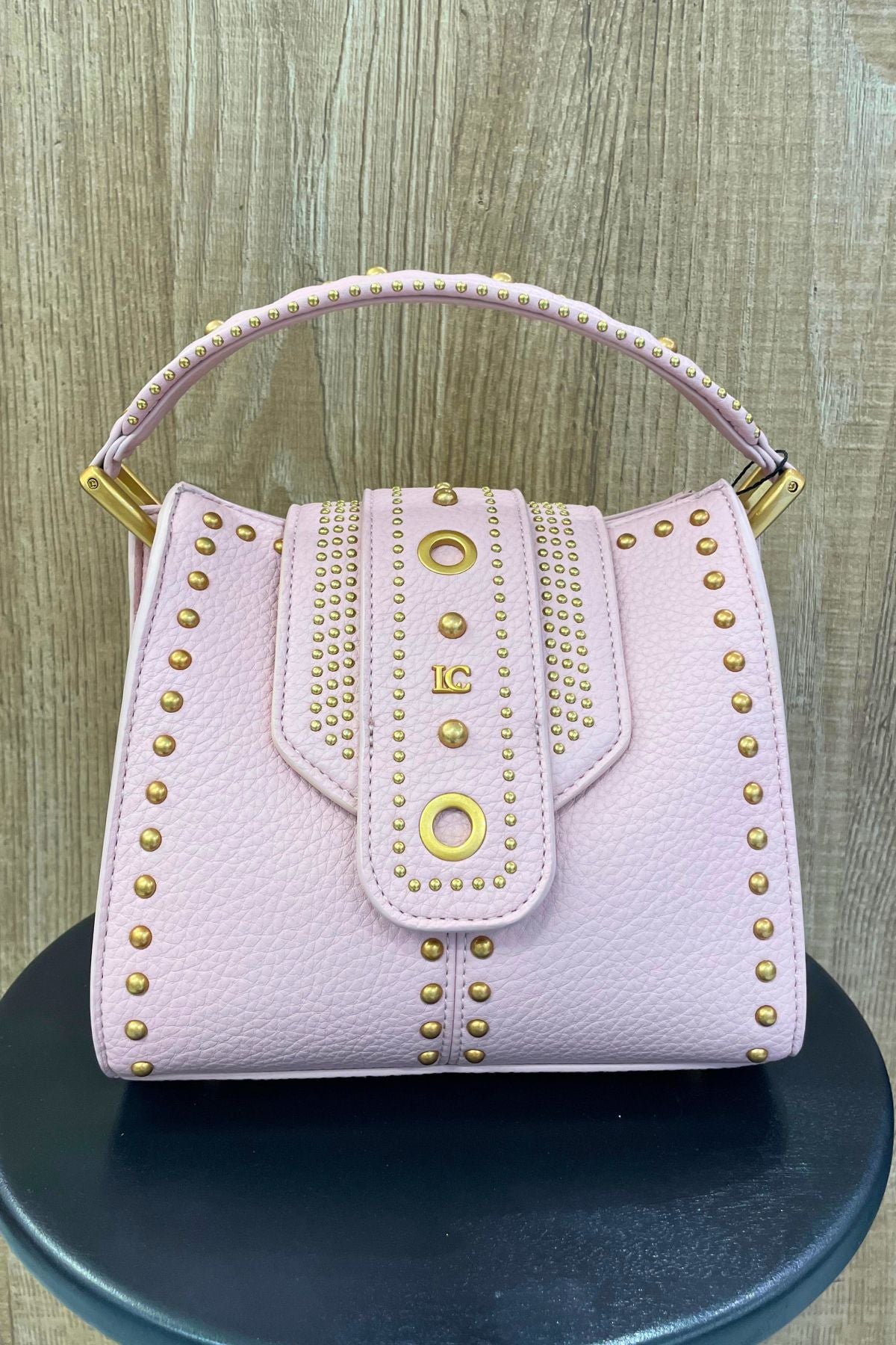 Borsa Studs small pink - La Carrie