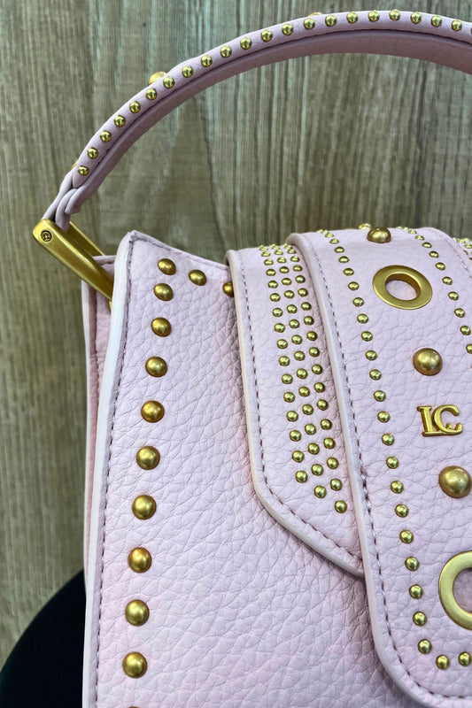 Borsa Studs small pink - La Carrie