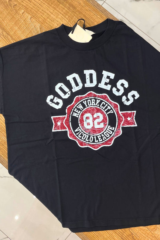 T-shirt GODDESS nera - Vicolo