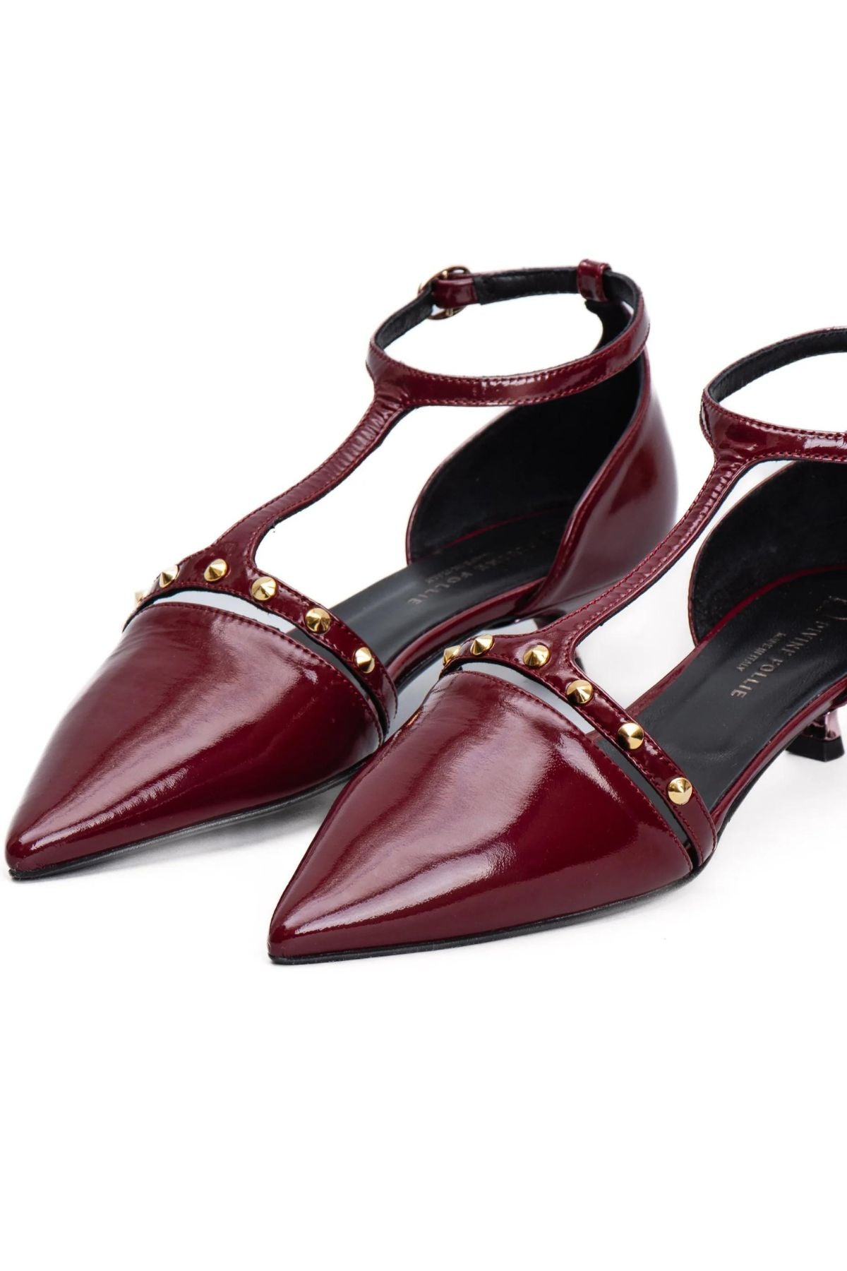 Tanghera rubino con cinturino e borchie - Divine Follie