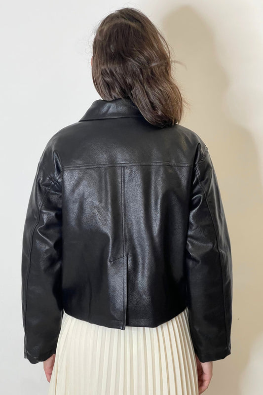 Giacca Ecopelle Crop - Eleh