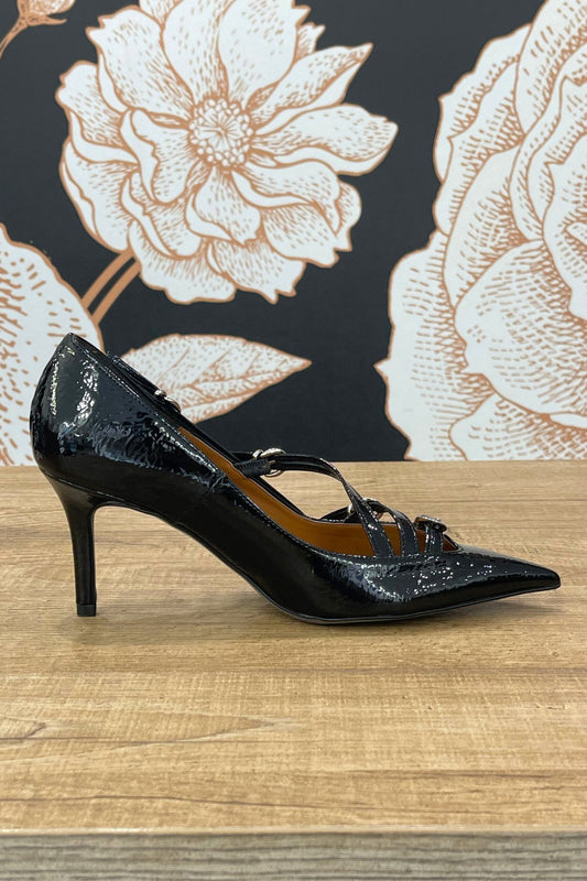 Decolletè nero con fibbie - Divine Follie