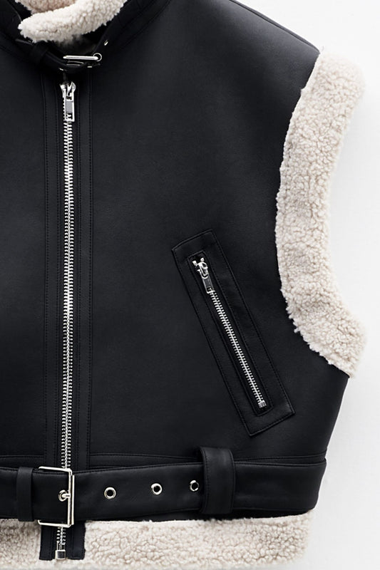 Gilet montone nero - Eleh