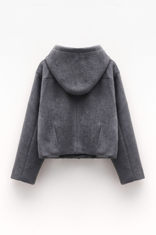 Giacca con cappuccio grigio - Eleh