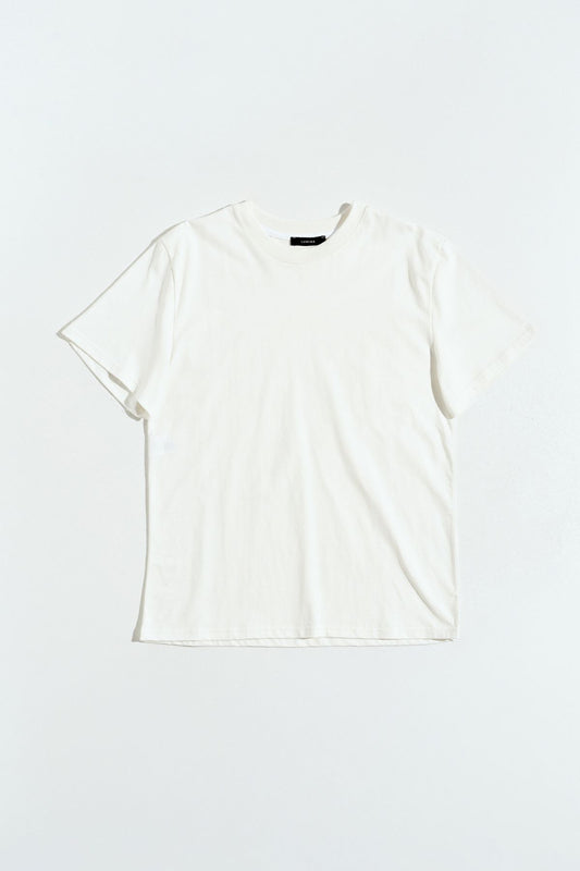 T-Shirt basic girocollo bianco - Lumina