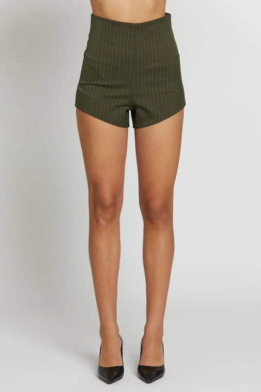 Stripe short militare gessato - Silence Limited