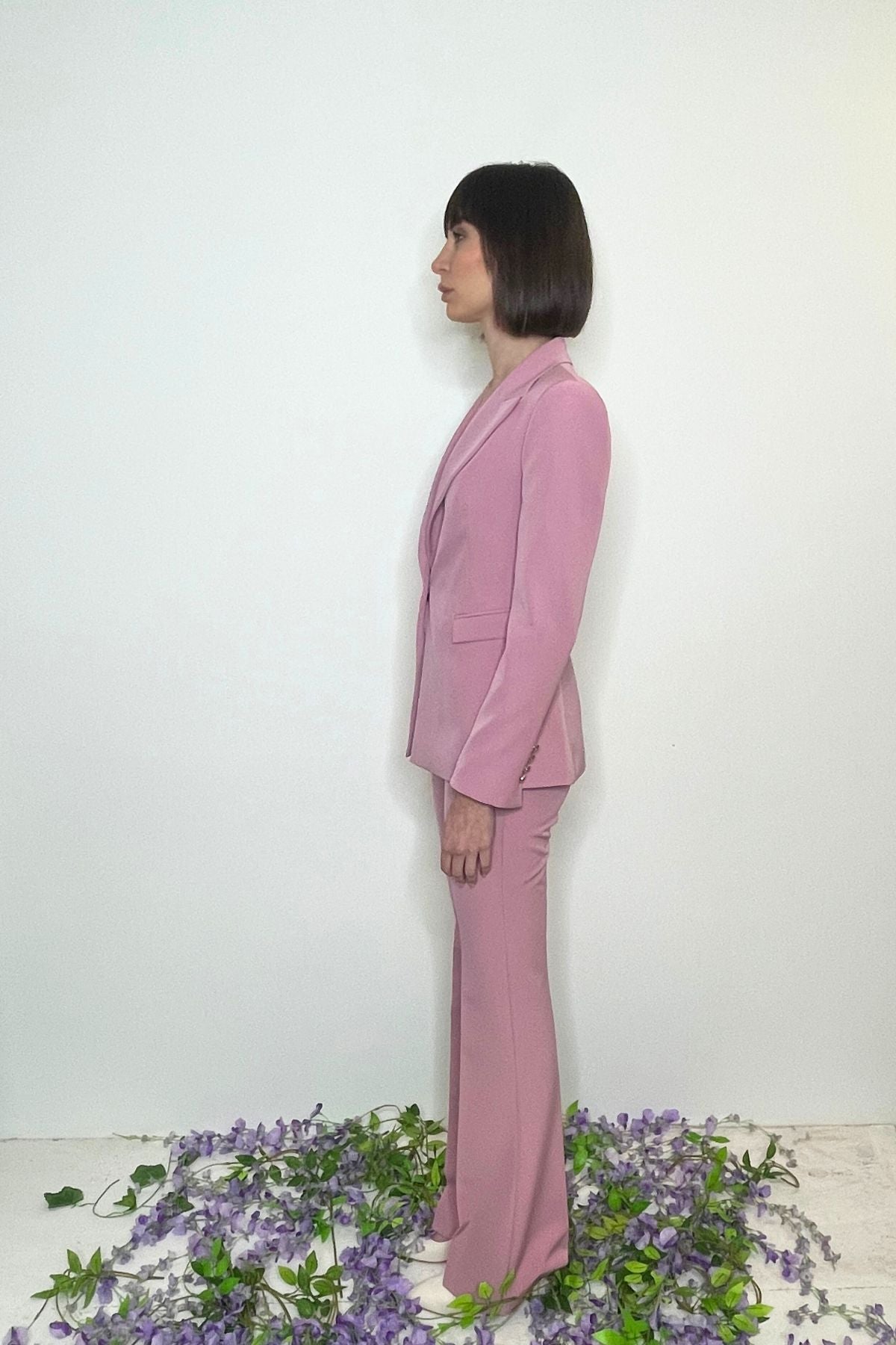 Giacca con chiusura monopetto rosa - Silence Limited