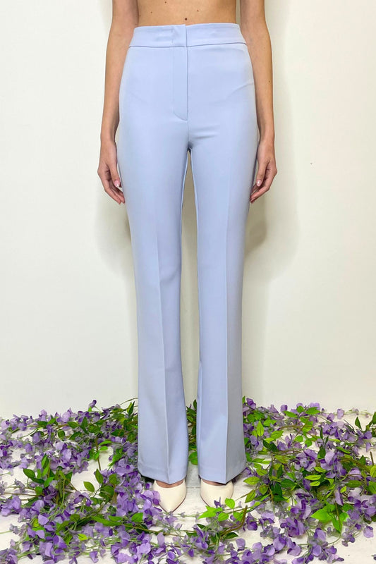 Pantalone vita alta modello Flare polvere - Silence Limited