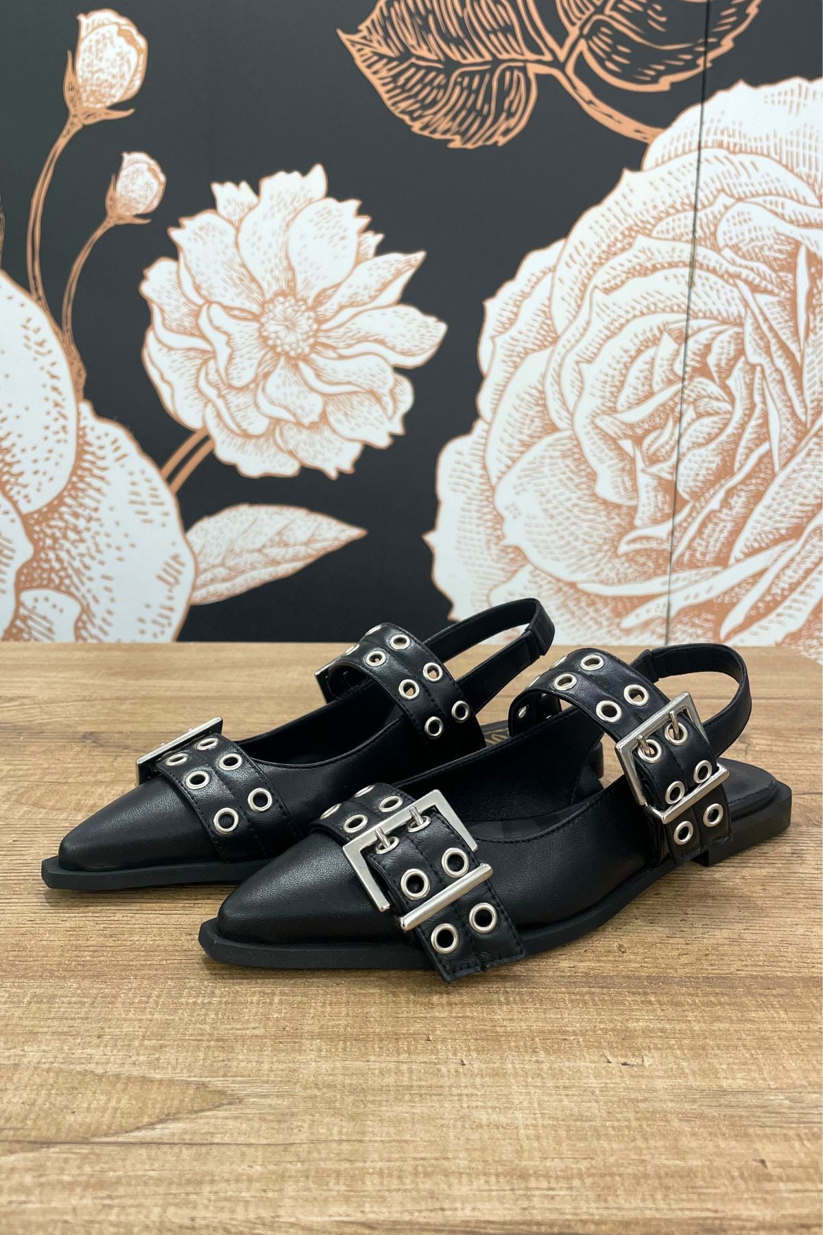 Slingback flat doppia fibbia - Ovyè