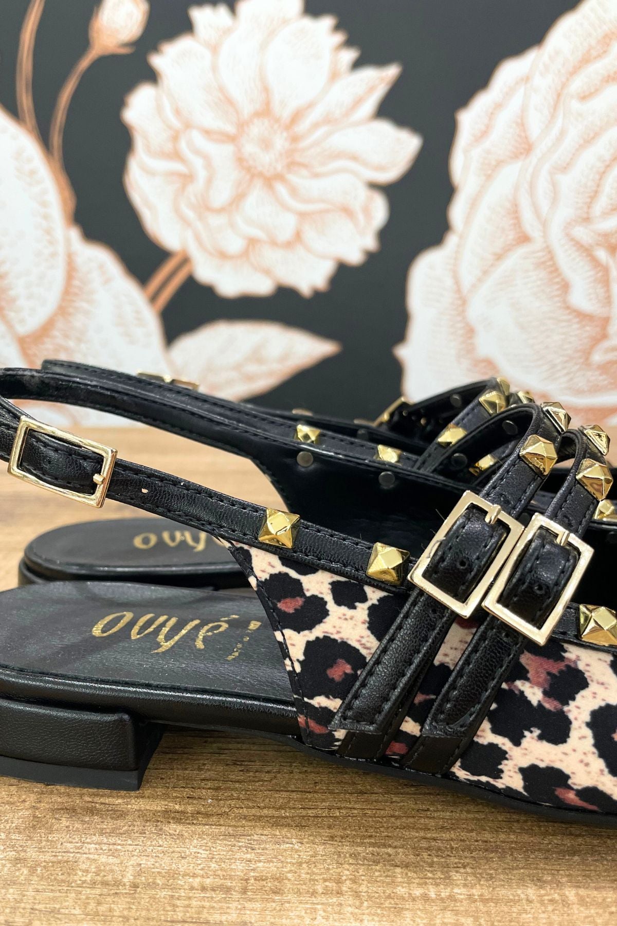 Slingback flat animalier - Ovyè