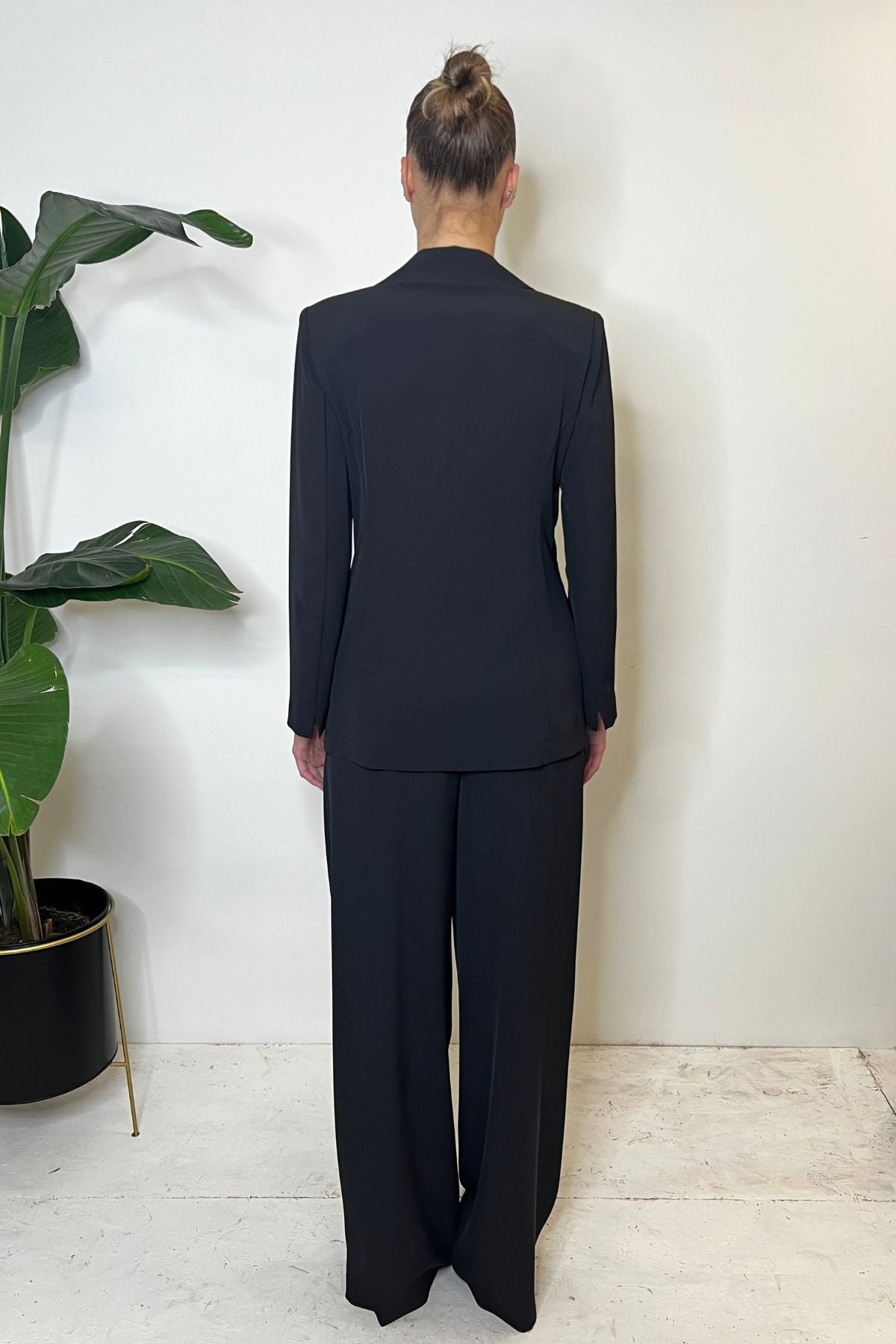 Pantalone palazzo pinces nero - Souvenir