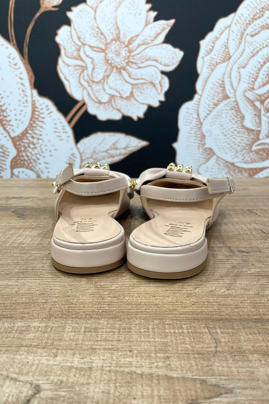 Slingback flat nude con fiocco - Ovyè