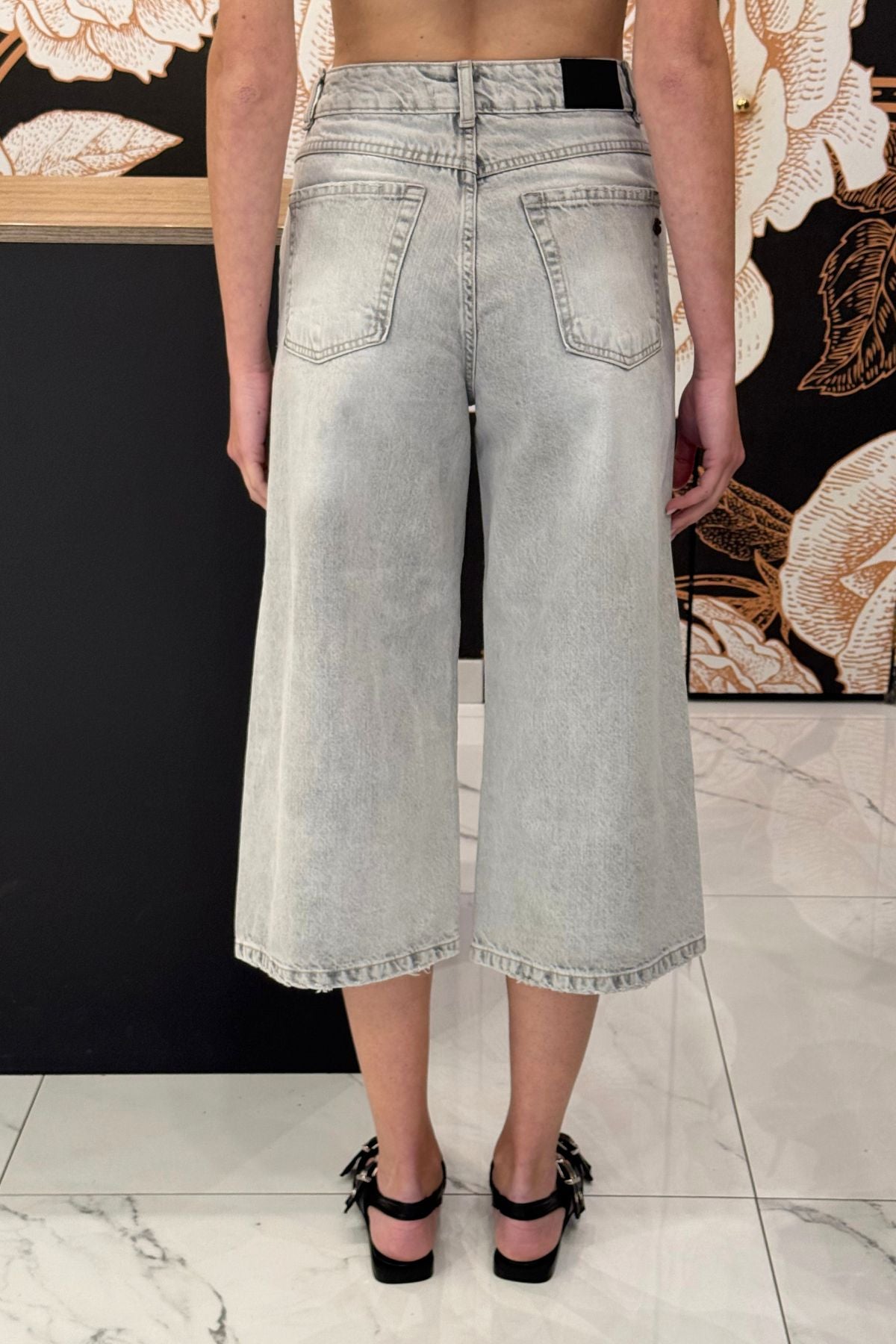 Bermuda in denim grigio - Souvenir clubbing