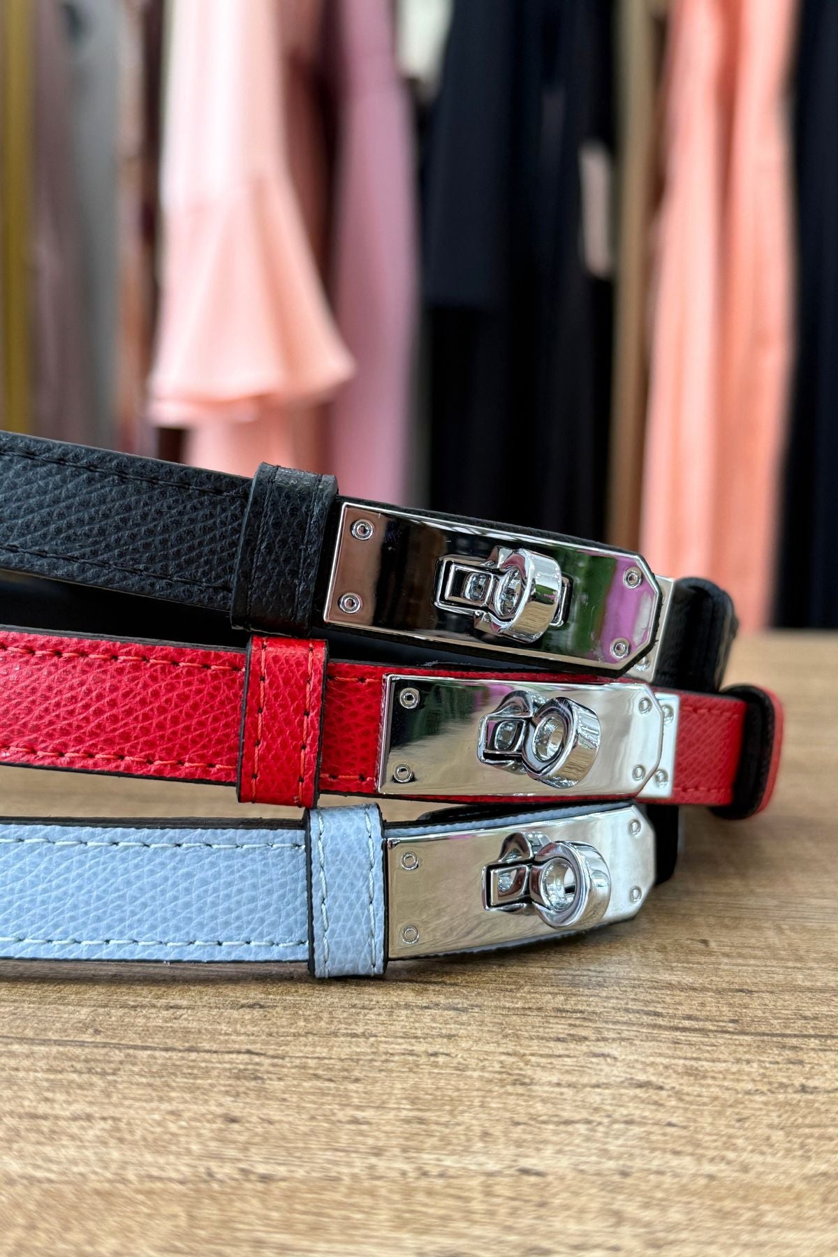 Cintura in pelle modello 'Hermes' vari colori - Emporio Club
