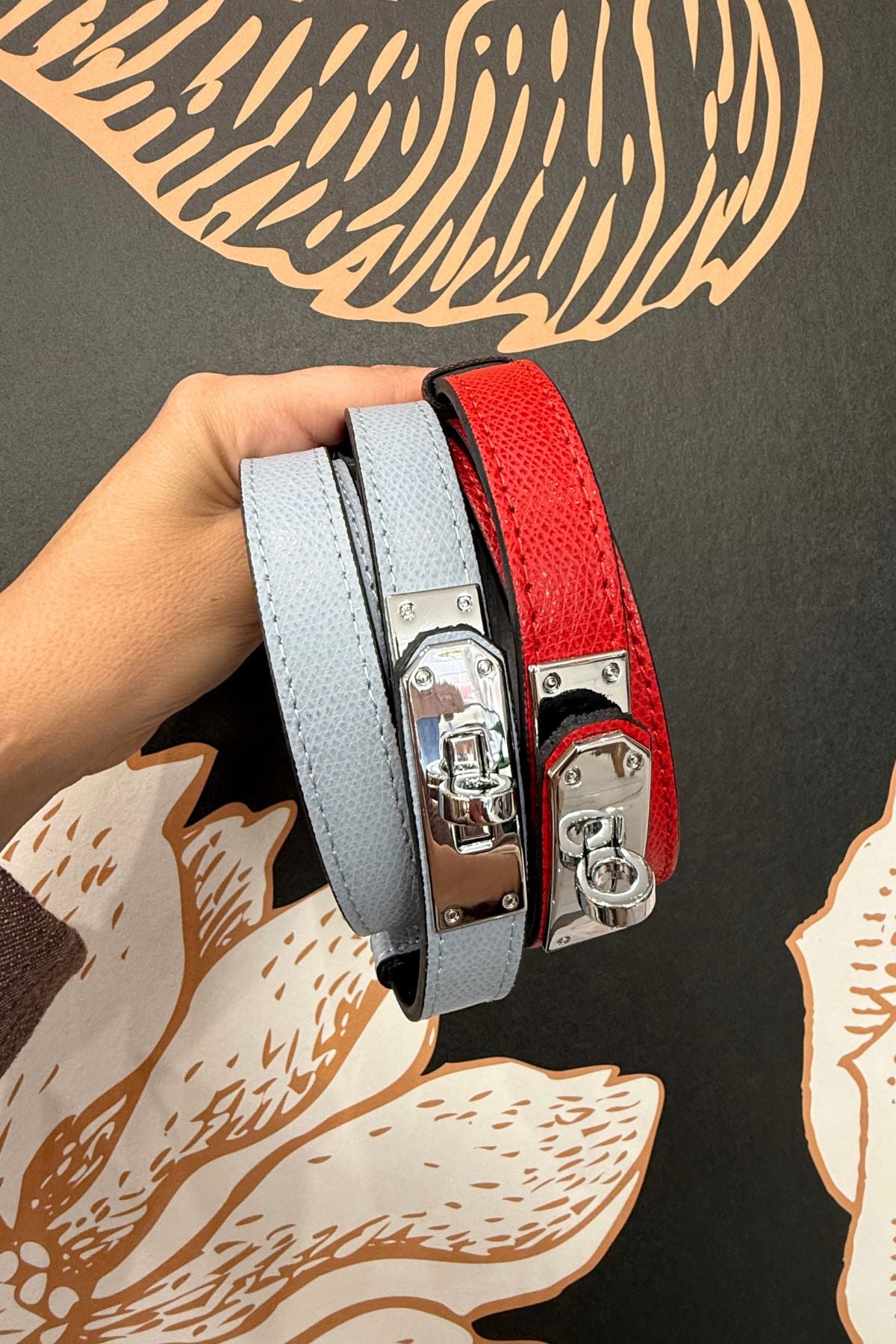 Cintura in pelle modello 'Hermes' vari colori - Emporio Club
