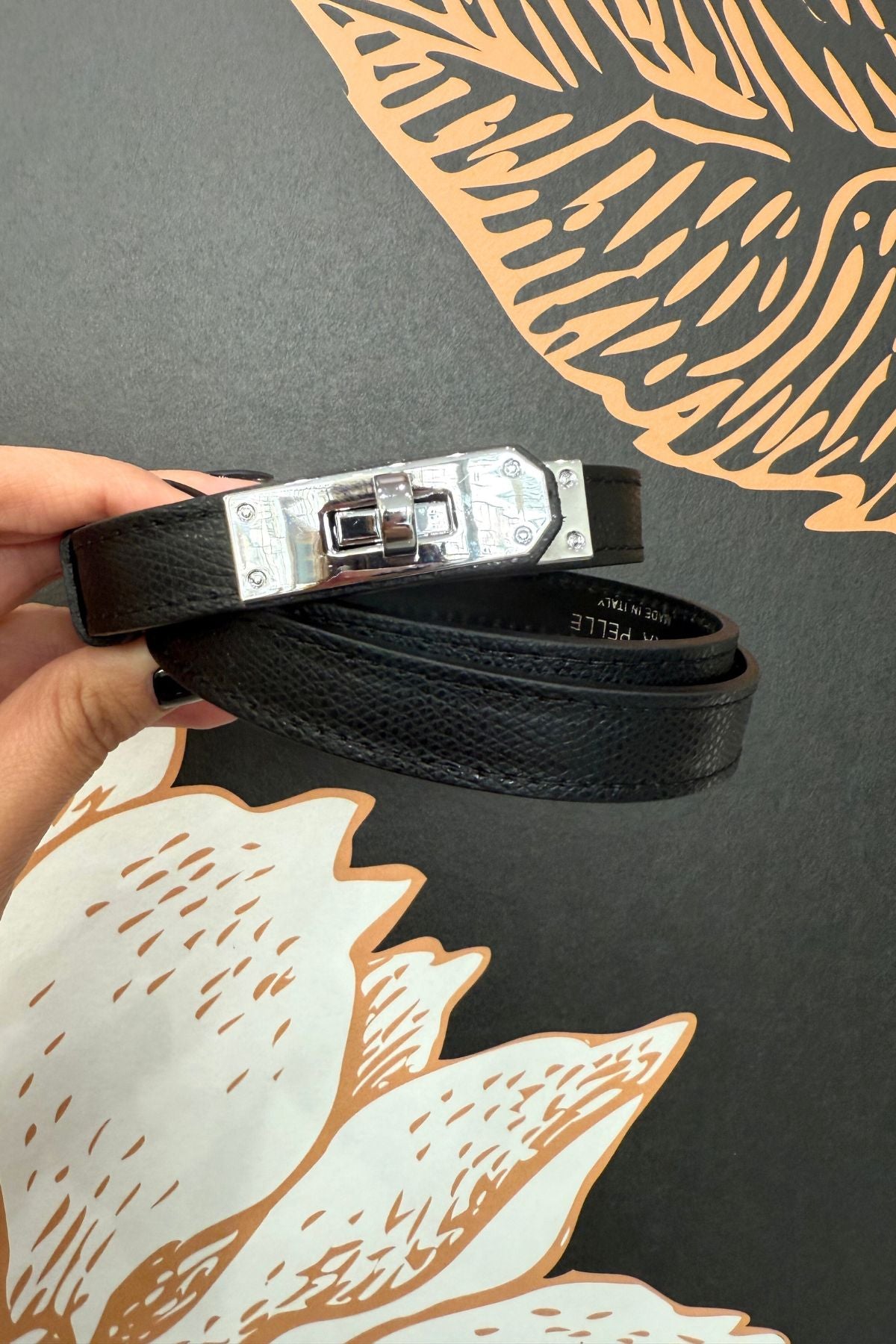 Cintura in pelle modello 'Hermes' vari colori - Emporio Club