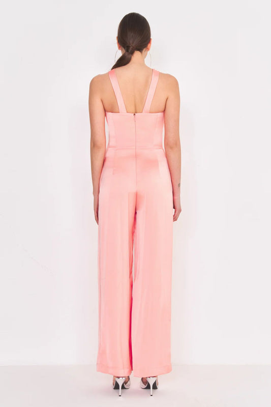 Tuta gamba palazzo albicocca - Silence Limited