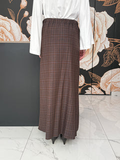 Gonna corta con pannello finte maniche camicia - Haveone
