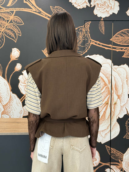 Gilet con cintura e spalline - HAVEONE