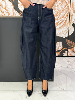 Jeans Balloon Barbara lavaggio scuro - HAVEONE